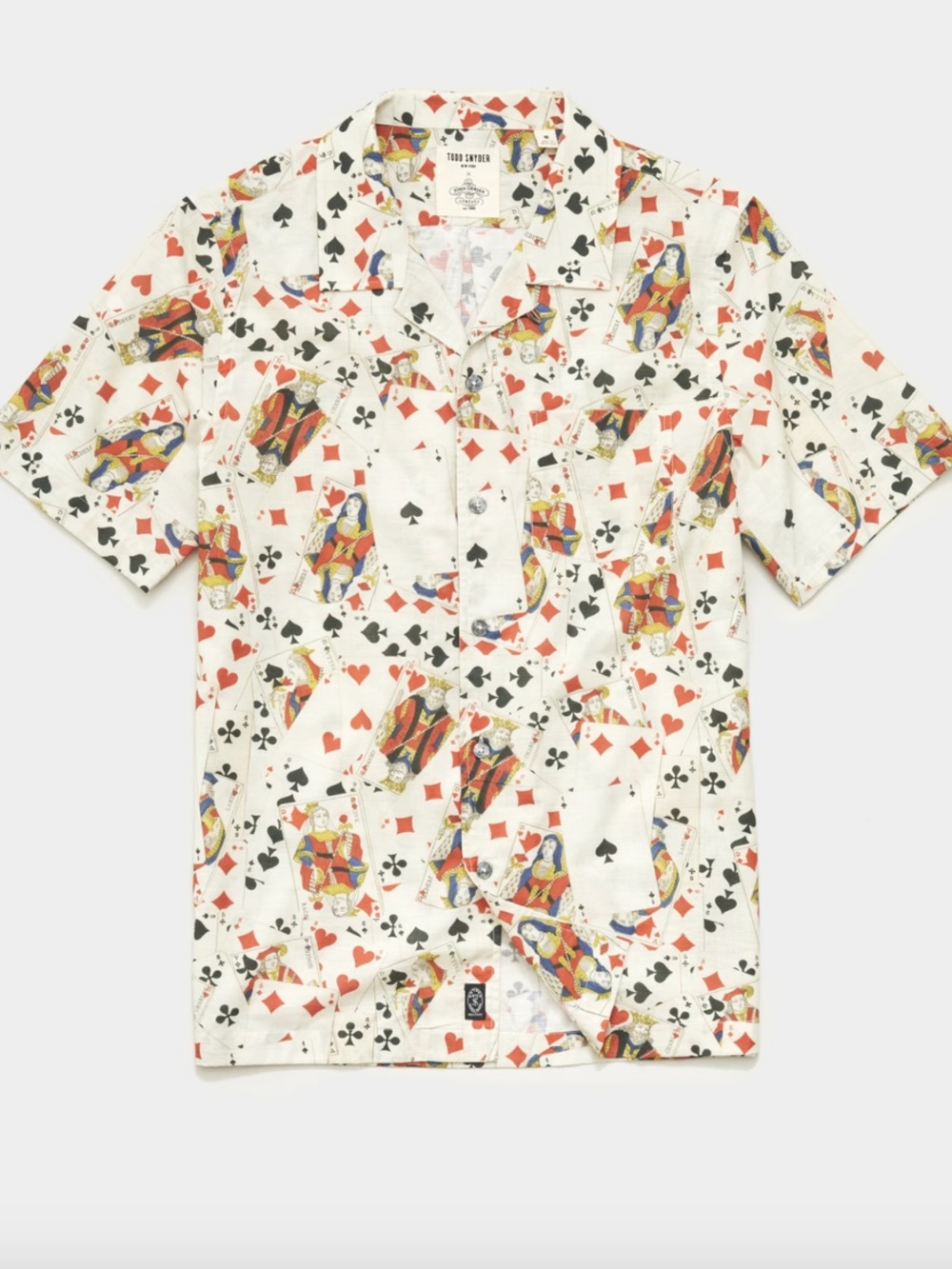 Todd Snyder x John Derian Playing Card Print Button Front Shirt – Men’s  XL